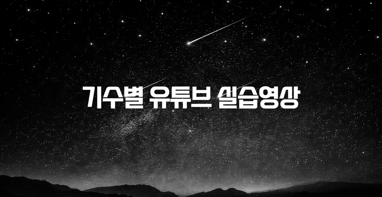 기수별 유튜브 실습영상